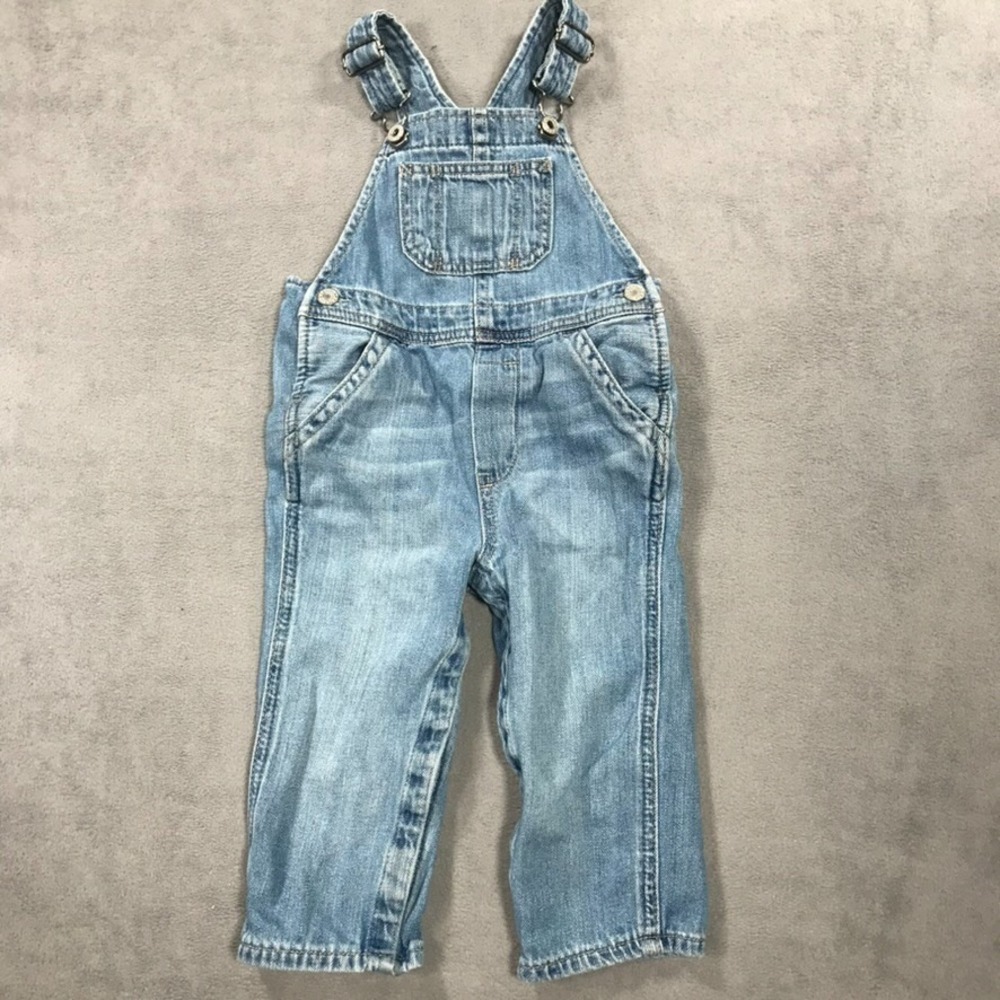 GAP Bib Overalls Baby Boy Size 18-24 Months Organic Cotton Kids Boys